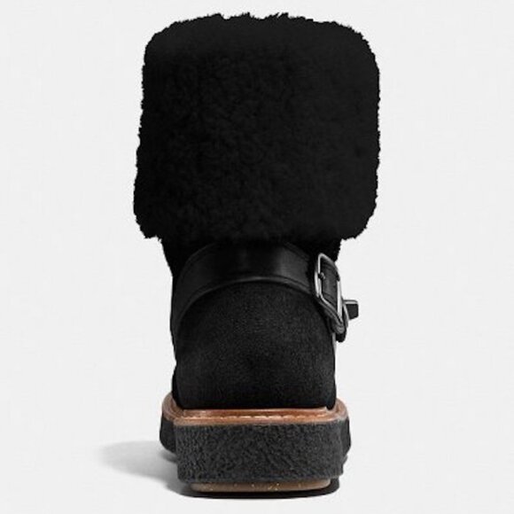 Coach G1433 Moto Shearling Turnlock Harness Winter Boot - Picture 3 of 3